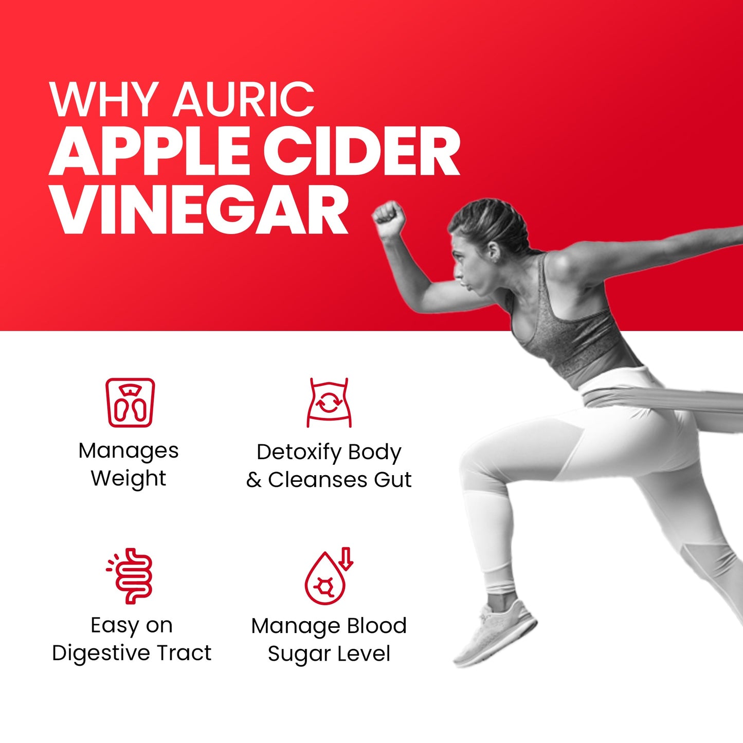 Apple Cider Vinegar Effervescent Tablets with Vitamins - Drop Fizz & Drink - auric