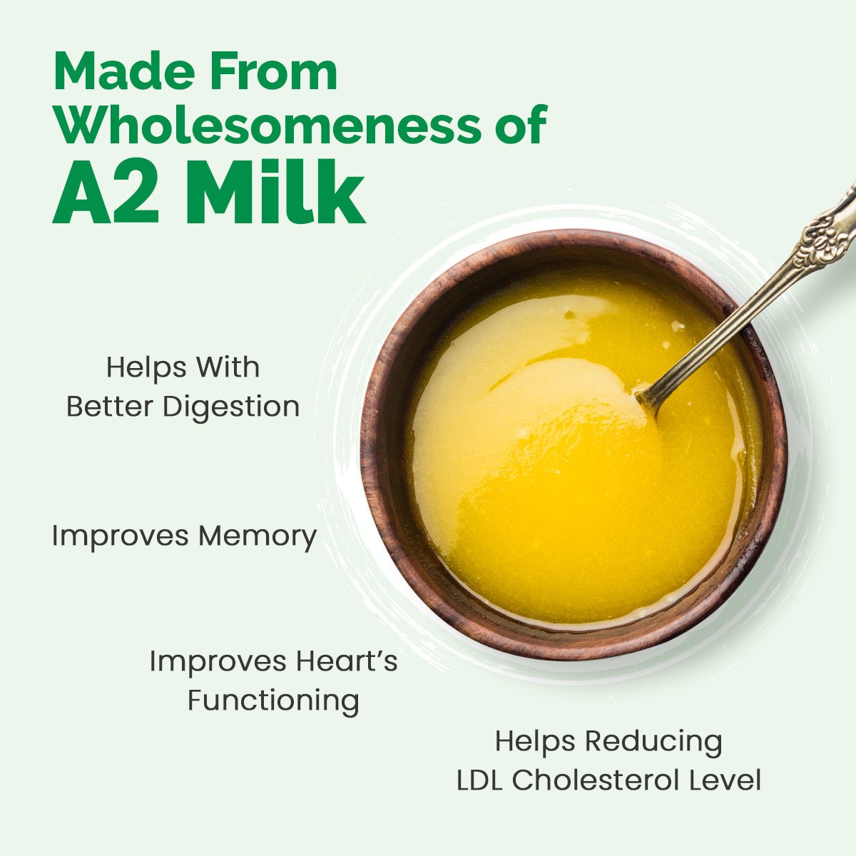 Auric A2 Ghee : Grass - Fed Ghee, Keto, Pasture Raised, Lactose and Casein Free, Certified Paleo - from the land of Lord Krishna - auric