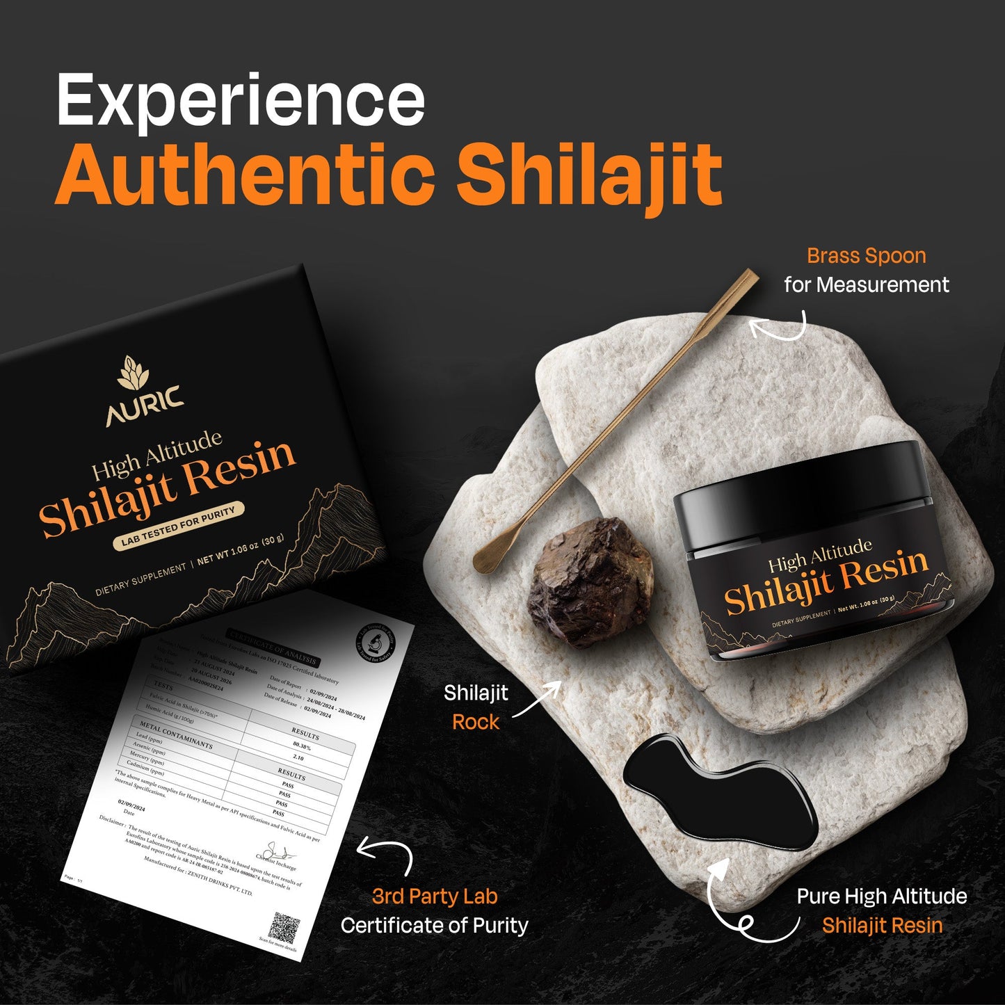 Most Potent High Altitude Shilajit Resin - auric