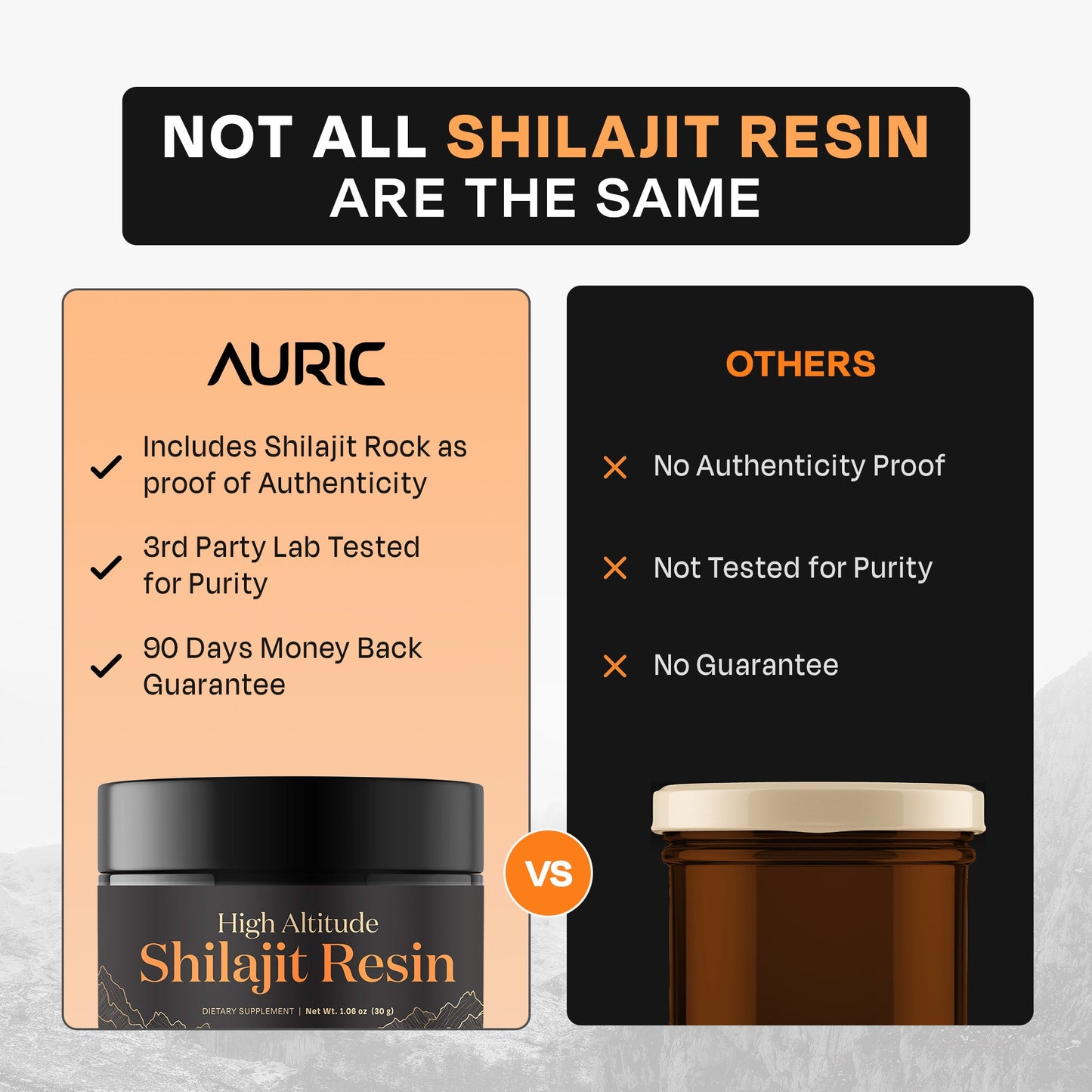 Most Potent High Altitude Shilajit Resin - auric