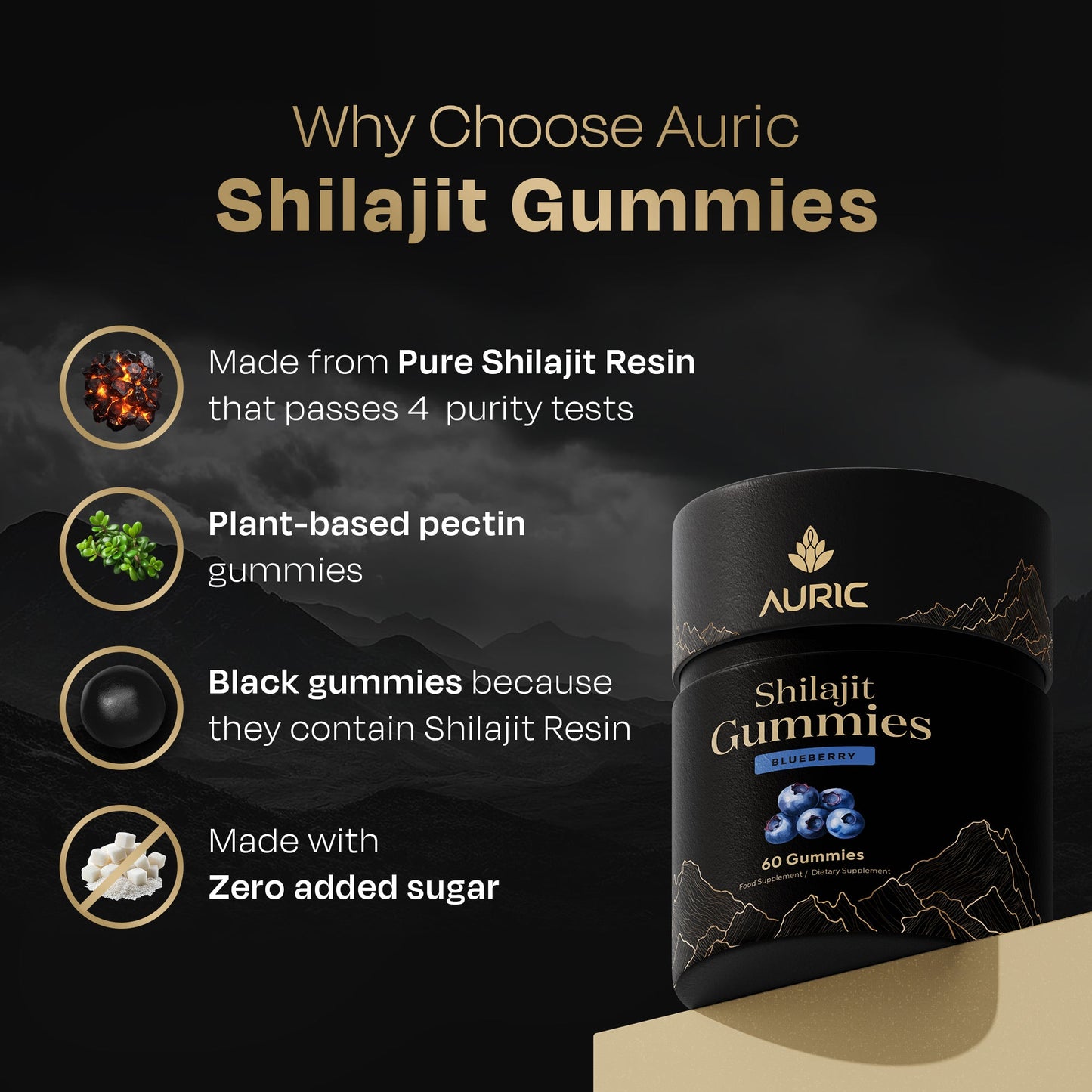 Most Potent High Altitude Shilajit Resin - auric