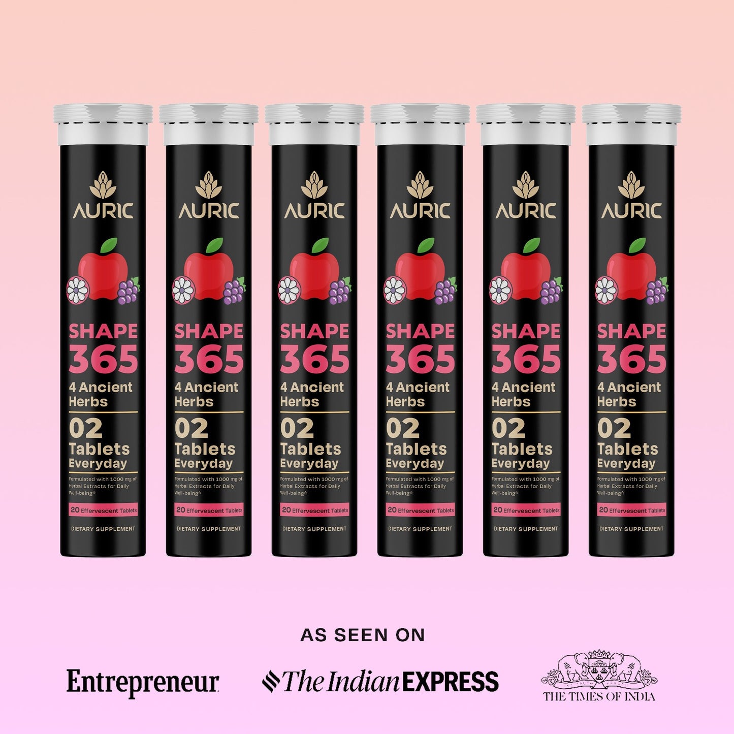 Shape 365 Effervescent Tablet | Drop - Fizz - Transform - auric