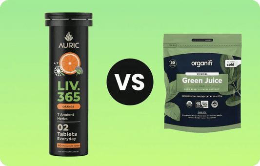Auric LIV 365 vs Organifi: What’s the Difference, and Which Should You Choose? - auric