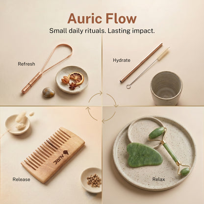 Auric Flow Wellness Kit - Daily Ayurvedic Self-Care Ritual Set