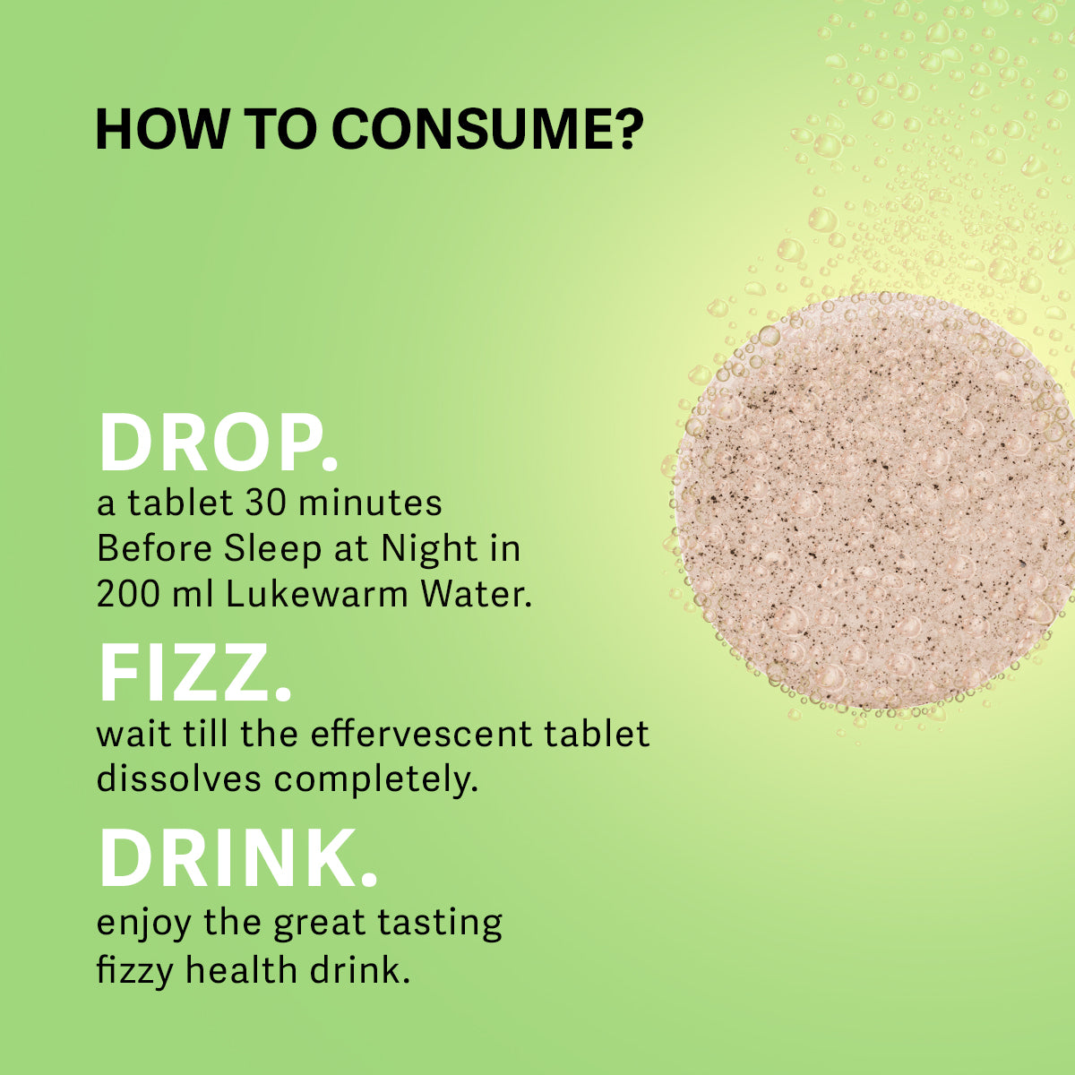 Poop Easy Effervescent Tablet - Drop Fizz & Drink
