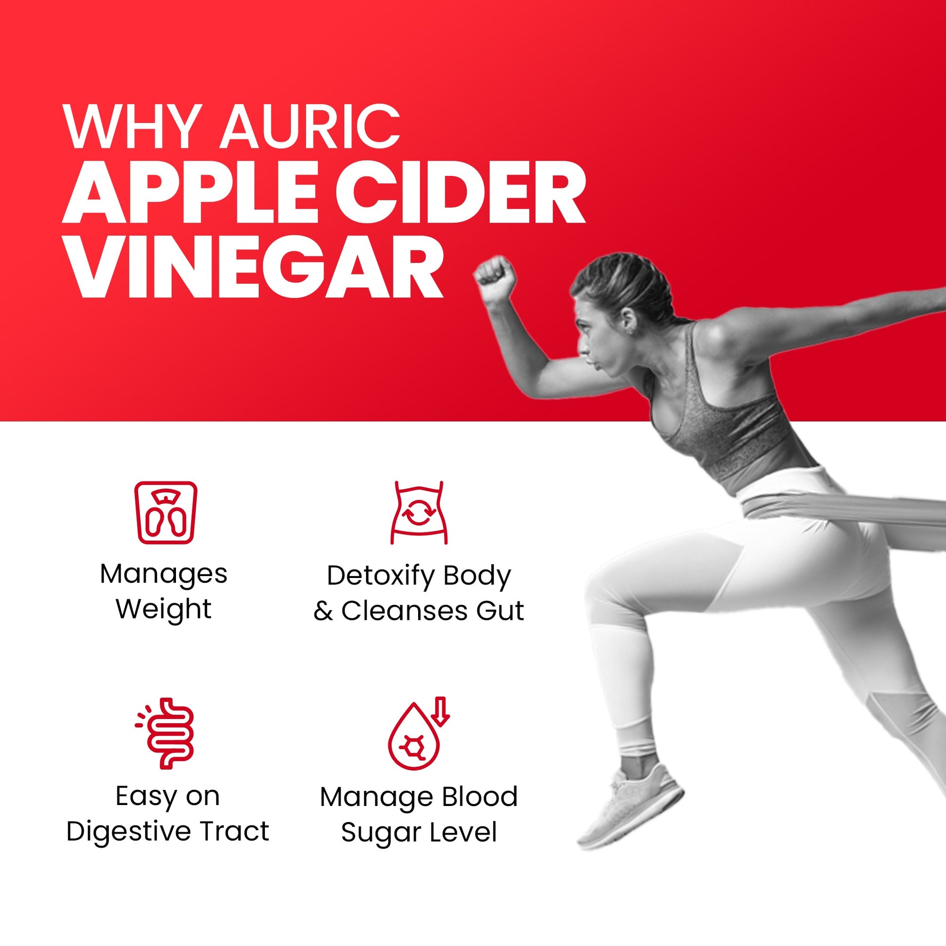 Apple Cider Vinegar Effervescent Tablets with Vitamins - Drop Fizz & Drink - auric