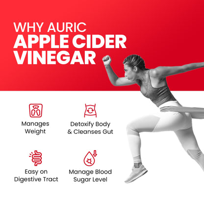 Apple Cider Vinegar Effervescent Tablets with Vitamins - Drop Fizz & Drink - auric