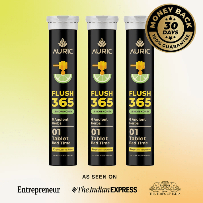 Flush365 Effervescent Tablet - Drop Fizz & Drink - auric