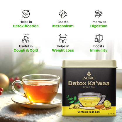 Free Detox Green Tea with Liver Detox Tablet - auric