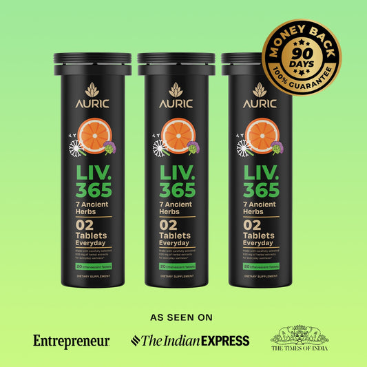 Herbal Liver Support Supplement | Advanced formula with Milk Thistle and 9 Herbs | Drop - Fizz - Detox - auric