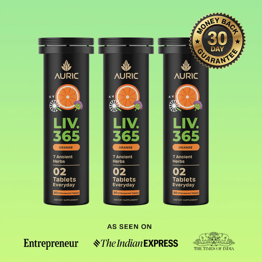 Herbal Liver Support Supplement | Advanced formula with Milk Thistle and 9 Herbs | Drop - Fizz - Detox - auric