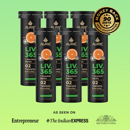 Herbal Liver Support Supplement | Advanced formula with Milk Thistle and 9 Herbs | Drop - Fizz - Detox - auric