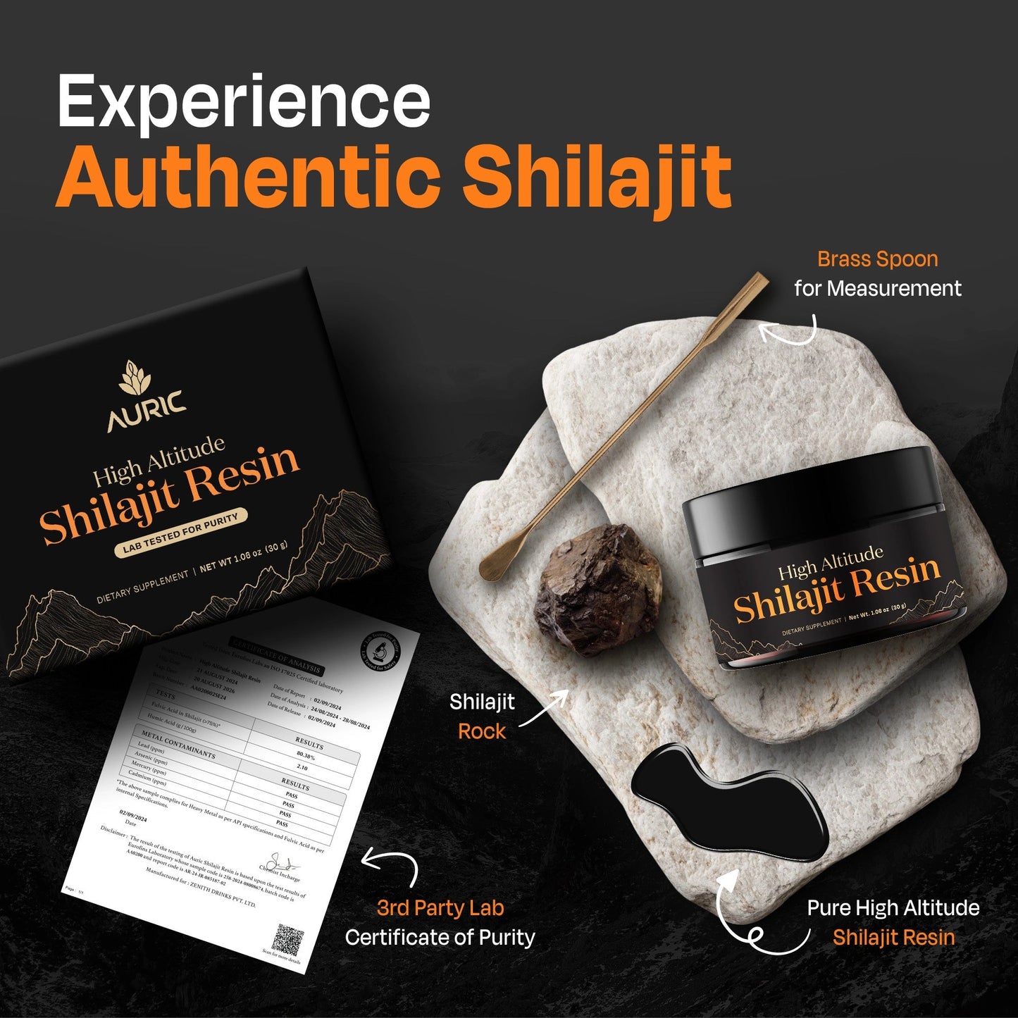 High Altitude Shilajit Resin - auric