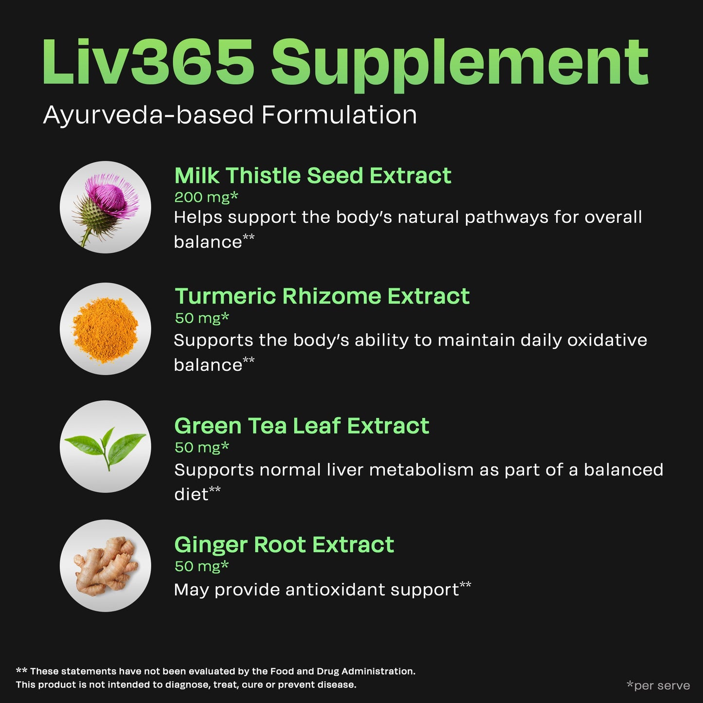 Liv 365 Green Effervescent Tablet | Supports overall wellbeing and normal body functions | Made with premium herbal extracts | Drop - Fizz - Drink - auric