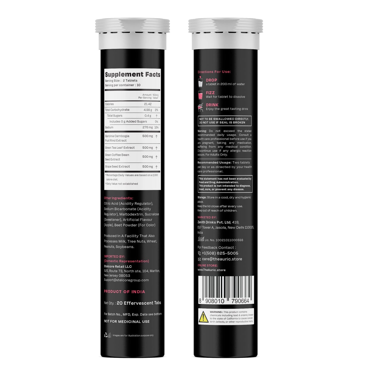 Shape 365 Effervescent Tablet | Drop - Fizz - Transform - auric