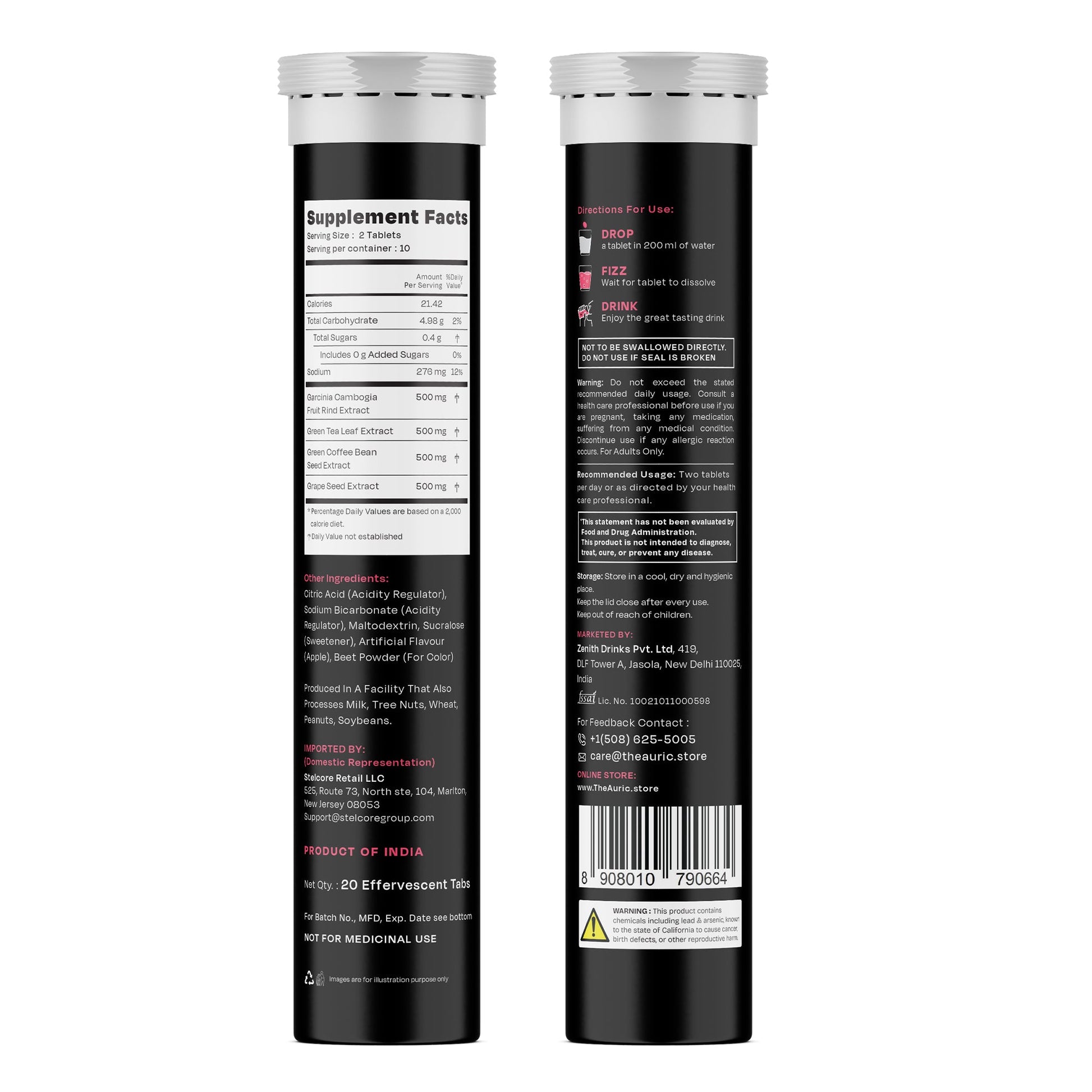 Shape 365 Effervescent Tablet | Drop - Fizz - Transform - auric