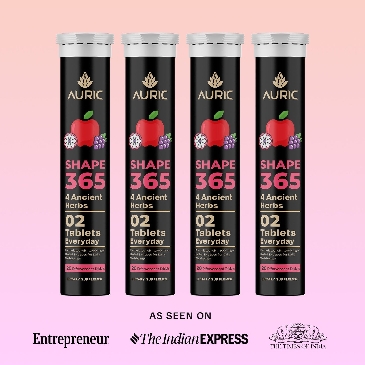 Shape 365 Effervescent Tablet | Drop - Fizz - Transform - auric