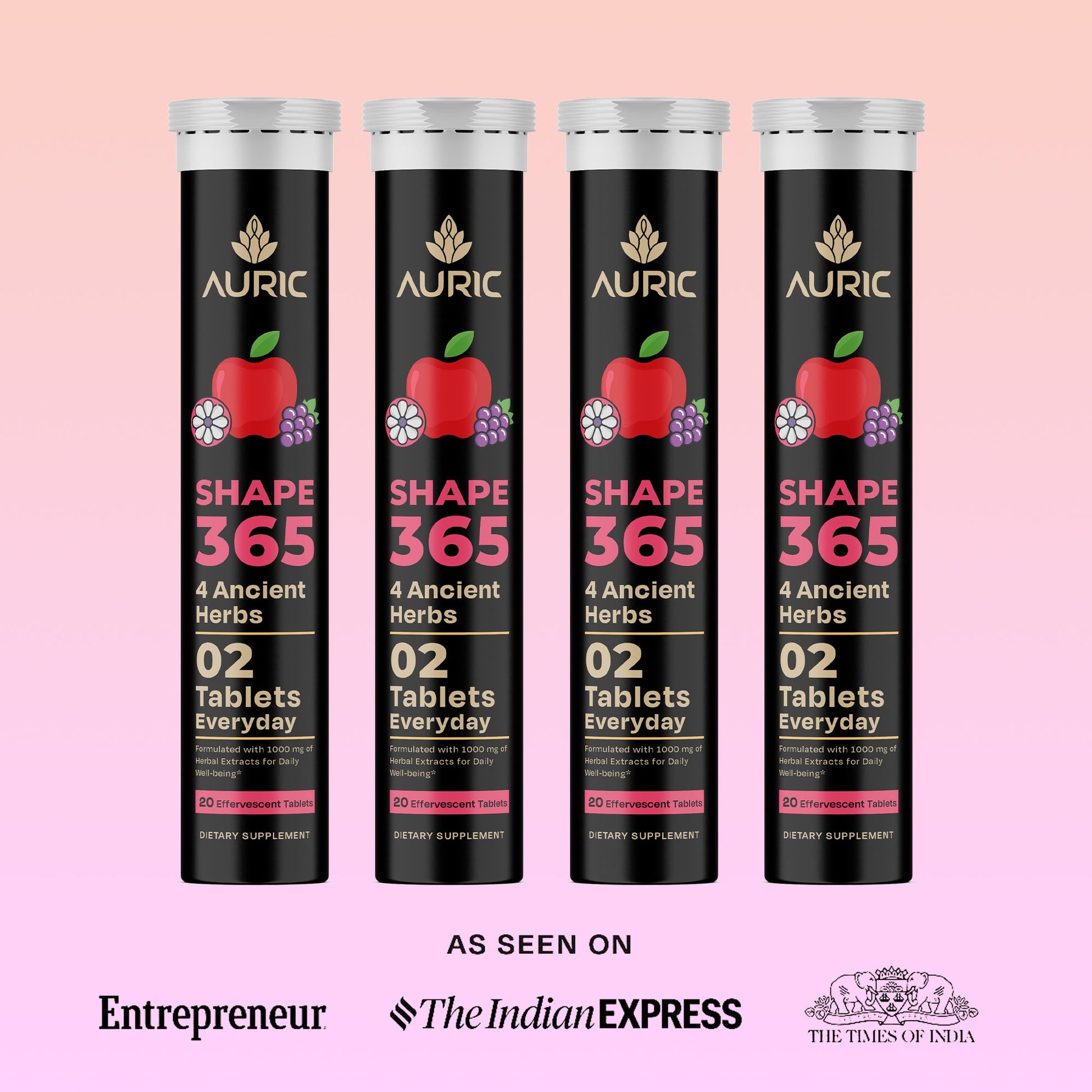 Shape 365 Effervescent Tablet | Drop - Fizz - Transform - auric