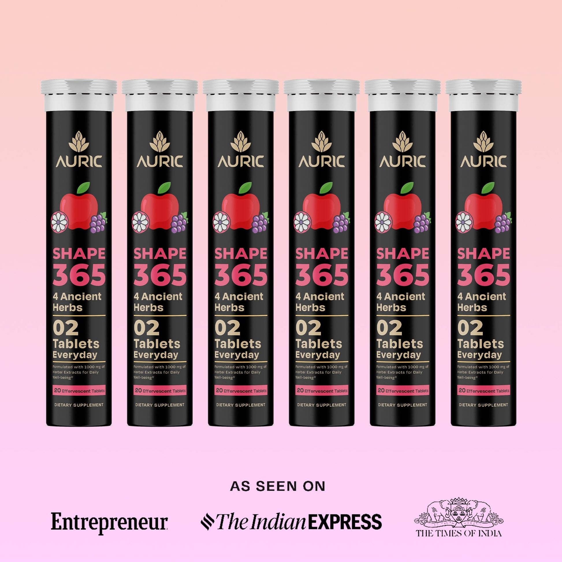 Shape 365 Effervescent Tablet | Drop - Fizz - Transform - auric