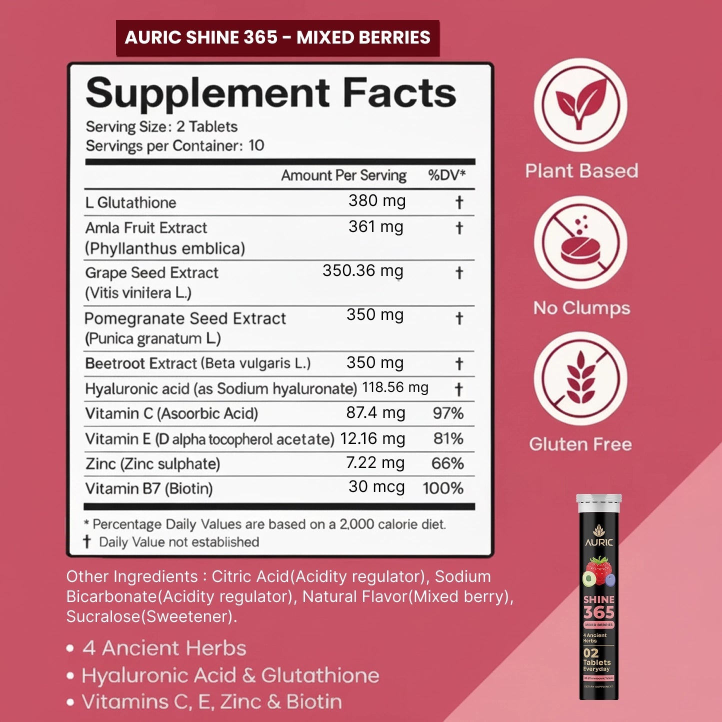 SHINE 365 Effervescent Tablets - auric