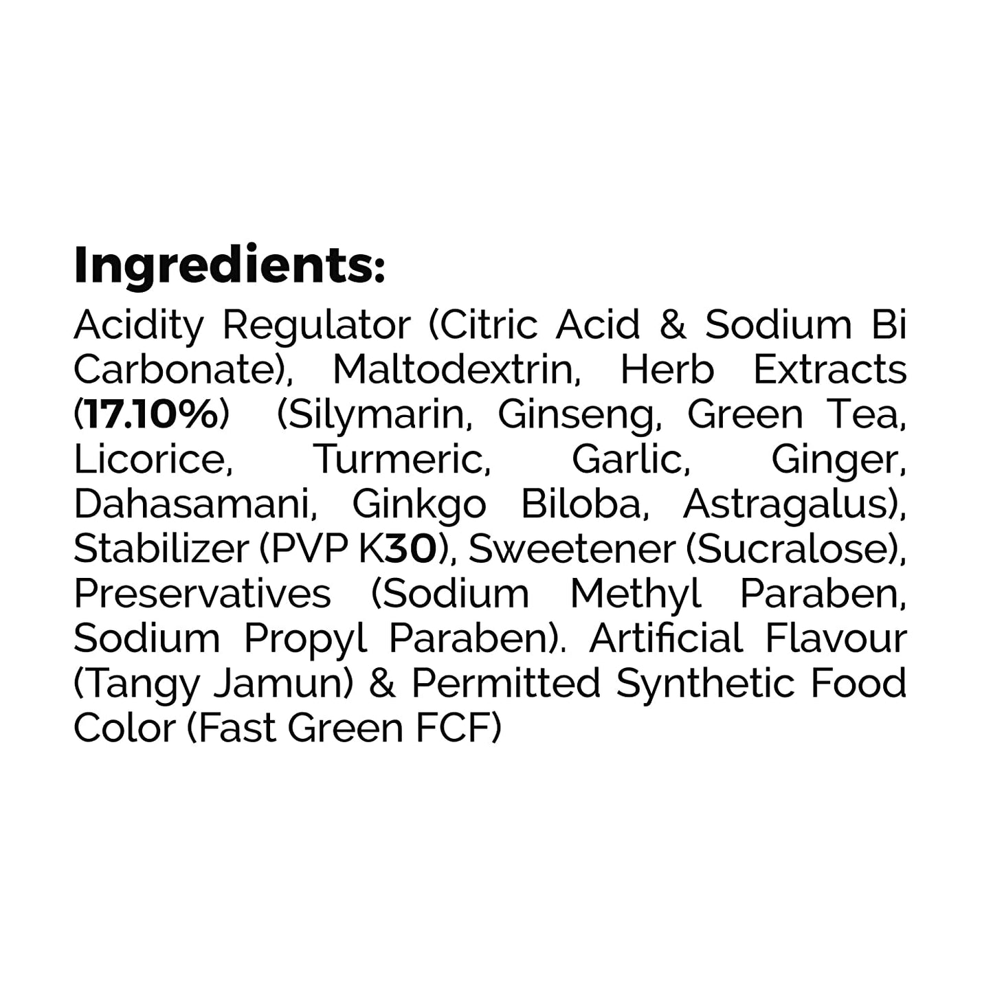 Auric Liver Detox Ingredients